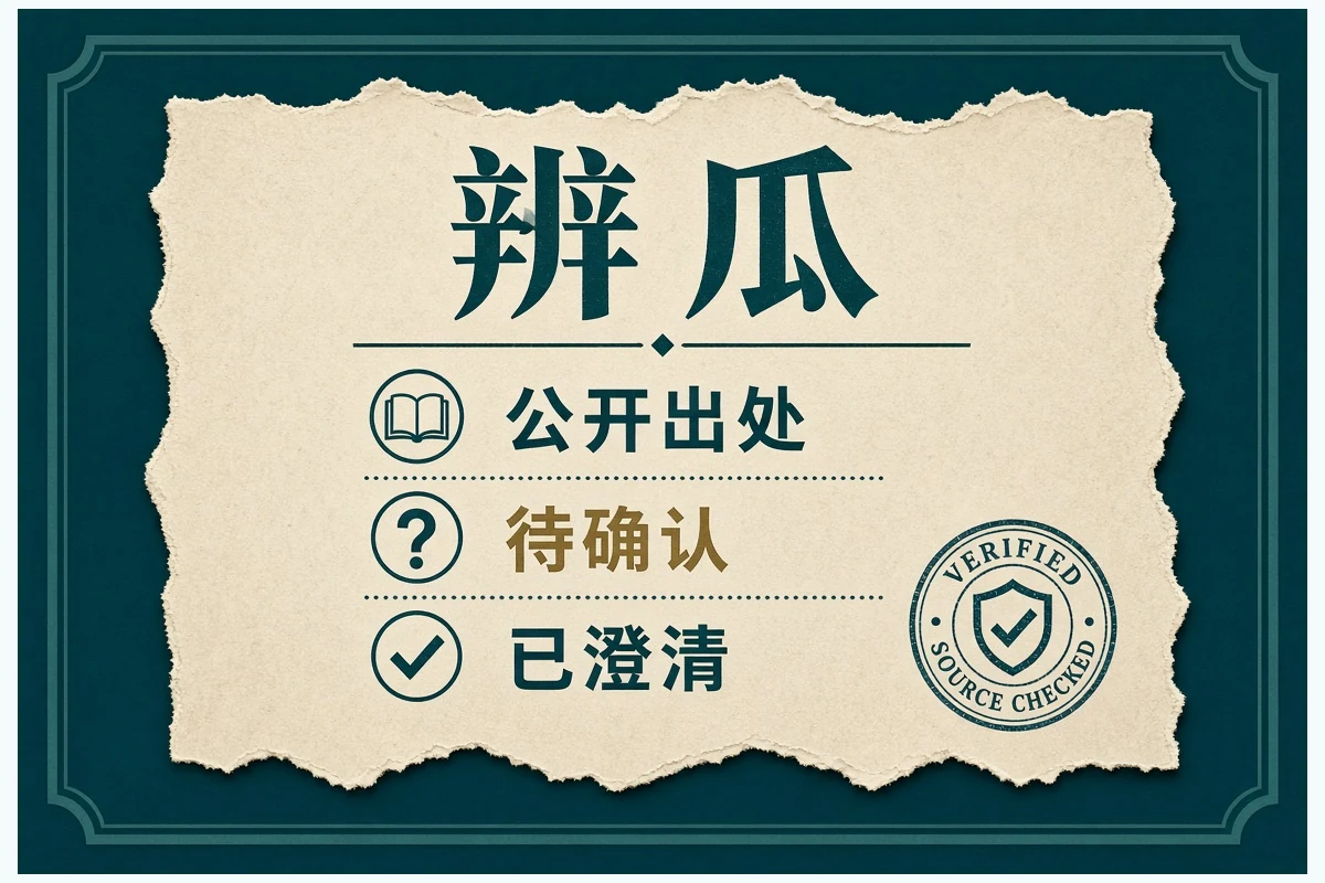 辨瓜公开出处核对示意